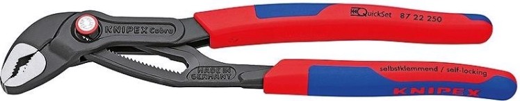 Клещи переставные KNIPEX "COBRA QuickSet" 8722250 250 мм [KN-8722250]