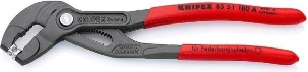 Клещи переставные KNIPEX для пружинных хомутов 8551180A 180 мм [KN-8551180A]