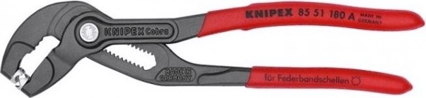 Клещи переставные KNIPEX для пружинных хомутов 8551180ASB 180 мм [KN-8551180ASB]