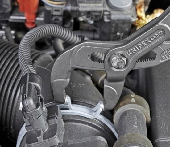 Клещи переставные KNIPEX для пружинных хомутов 8551180ASB 180 мм [KN-8551180ASB]