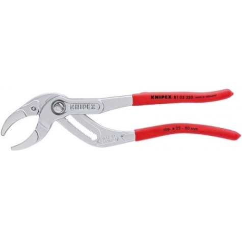 Клещи переставные KNIPEX KN-8103250SB трубные, зев 25-80 мм