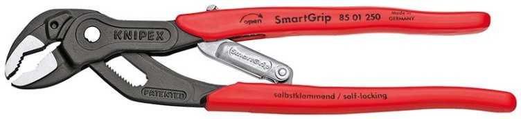 Клещи переставные KNIPEX KN-8501250SB SmartGrip с автоустановкой