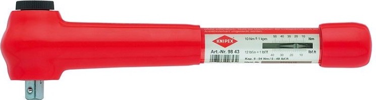 Ключ динамометрический диэлектрический KNIPEX 9843 1/2" [KN-9843]