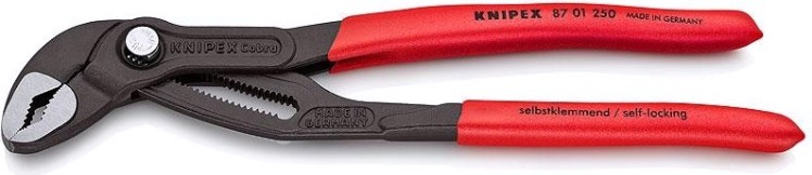 Ключ переставной KNIPEX 8701250SB cobra 250 мм с фиксатором [KN-8701250SB]