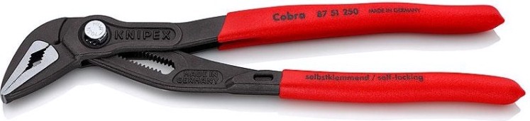 Ключ переставной KNIPEX 8751250SB cobra® es 250 мм. с фиксатором, особо тонкие [KN-8751250SB]