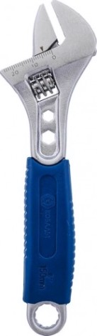 Ключ разводной Кобальт 244-933 160 мм, ширина захвата 24 мм двухкомпонентная руко