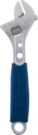 Ключ разводной Кобальт 244-940 210 мм, ширина захвата 30 мм двухкомпонентная руко