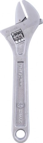 Ключ разводной Кобальт 244-971 160 мм, ширина захвата 24 мм.