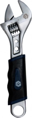 Ключ разводной Кобальт 647-543 150 мм, ширина захвата 19 мм, двухкомпонентная рук