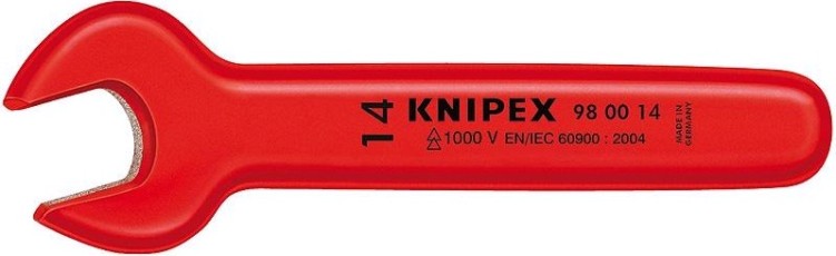 Ключ рожковый диэлектрический KNIPEX 980019 1000 V, 19 мм [KN-980019]