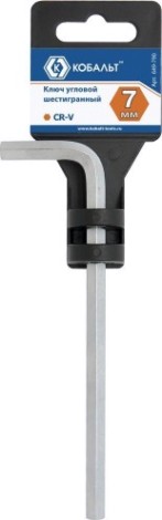 Ключ шестигранный Кобальт 649-790 угловой 7 мм cr-v