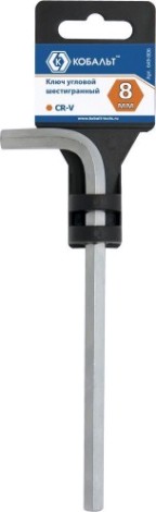Ключ шестигранный Кобальт 649-806 угловой 8 мм cr-v