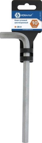 Ключ шестигранный Кобальт 649-813 угловой 10 мм cr-v