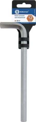 Ключ шестигранный Кобальт 649-820 угловой 12 мм cr-v