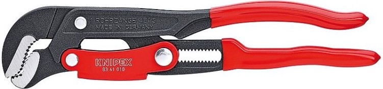Ключ трубный KNIPEX 8361015 1 1/2", s-образные тонкие губки, с быстрой регулир [KN-8361015]
