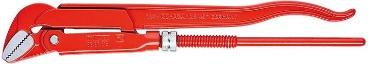 Ключ трубный рычажный KNIPEX 8320020 губки под углом 45° [KN-8320020]