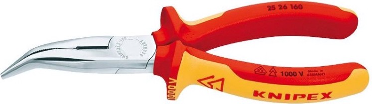 Круглогубцы диэлектрические KNIPEX 2526160 1000 V, 160 мм [KN-2526160]