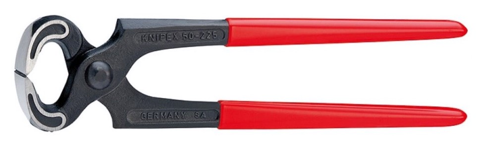 Кусачки KNIPEX KN-5001250SB торцевые плотницкие, 250 мм, обливные ручки