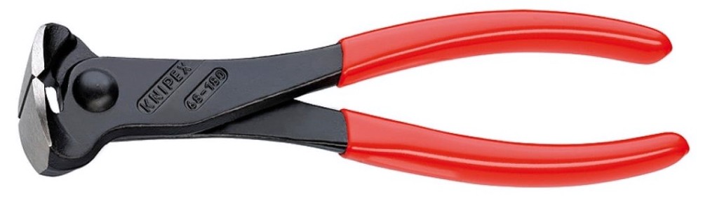 Кусачки KNIPEX KN-6801180SB торцевые, 180 мм, обливные ручки