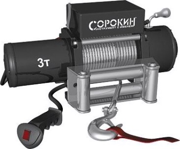 Лебедка автомобильная СОРОКИН 4.903 (3,0 т - 24 м)