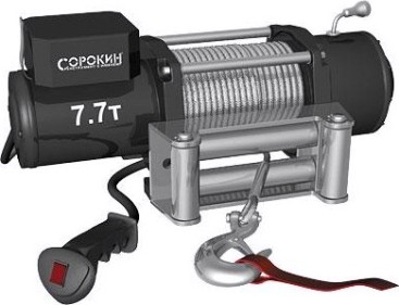 Лебедка автомобильная СОРОКИН 4.907 (7,7 т - 28 м)