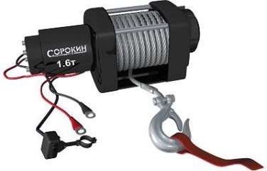 Лебедка автомобильная СОРОКИН 4.916 (1,6 т - 9,2 м) на ATV
