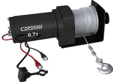 Лебедка автомобильная СОРОКИН 4.917 (0,7 т - 7,6 м) на ATV