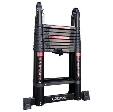 Лестница телескопическая СОРОКИН 24.56 двухсторонняя 5,6 м [24.56]