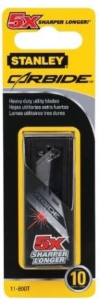 Лезвие для ножа STANLEY "Carbide" упаковка 5 шт. 0-11-800 [0-11-800]