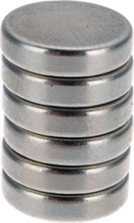 Магнит неодимовый Кобальт 918-115 диск 12х3 мм (6 шт.)