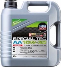 Масло дизельное LIQUI MOLY SAE 10W30 Special Tec AA Diesel 4 л 39027 синтетическое [39027]