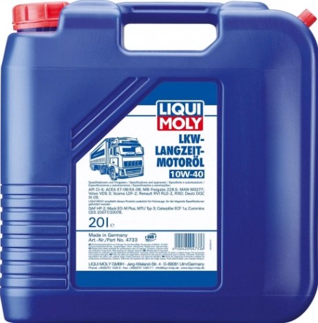 Масло дизельное LIQUI MOLY SAE 10W40 LKW-Langzeit-Motoroil Basic 20 л 4733 синтетическое [4733]
