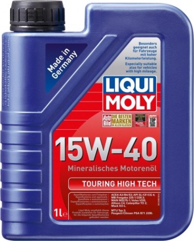 Масло дизельное LIQUI MOLY SAE 15W40 Touring High Tech 1 л 8905 [8905/ 1095]