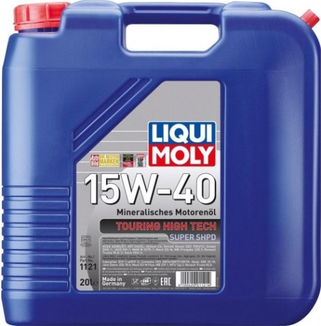Масло дизельное LIQUI MOLY SAE 15W40 Touring High Tech Super SHPD 20 л 1121 [1121]