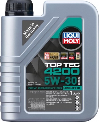Масло дизельное LIQUI MOLY SAE 5W30 Top Tec 4200 Diesel 1 л. 2375 cинтетическое [2375]