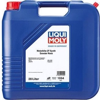 Масло для 2-тактных скутеров LIQUI MOLY Motorbike 2T Synth Scooter Street Race 20 л 1054 синтетика [1054]