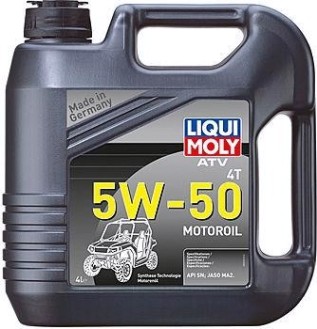 Масло для квадроциклов LIQUI MOLY SAE 5W50 ATV 4T Motoroil 4 л 20738 синтетическое [20738]