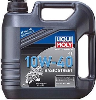 Масло для мотоциклов LIQUI MOLY SAE 10W40 Motorbike 4T Basic Street 4 л 3046 [3046]