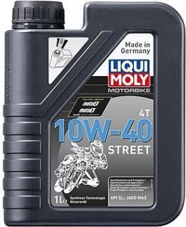 Масло для мотоциклов LIQUI MOLY SAE 10W40 Motorbike 4T Street 1 л 7609/1521 синтетическое [7609/1521]