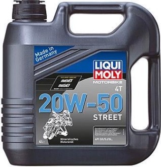 Масло для мотоциклов LIQUI MOLY SAE 20W50 Motorbike 4T Street 4 л 1696 [1696]