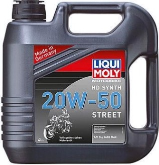 Масло для мотоциклов LIQUI MOLY SAE 20W50 Motorbike HD Synth Street 4 л 3817 синтетическое [3817]