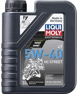 Масло для мотоциклов LIQUI MOLY SAE 5W40 Motorbike 4T HC Street 1 л 20750 синтетическое [20750]