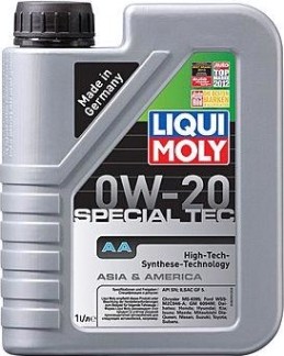 Масло моторное LIQUI MOLY SAE 0W20 Special Tec AA 1 л 8065/6738 синтетическое [8065/6738]