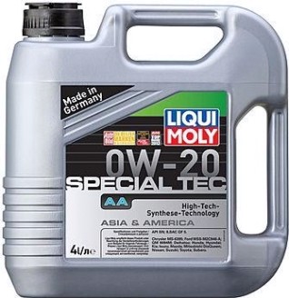 Масло моторное LIQUI MOLY SAE 0W20 Special Tec AA 4 л 8066/9705 синтетическое [9705/8066]