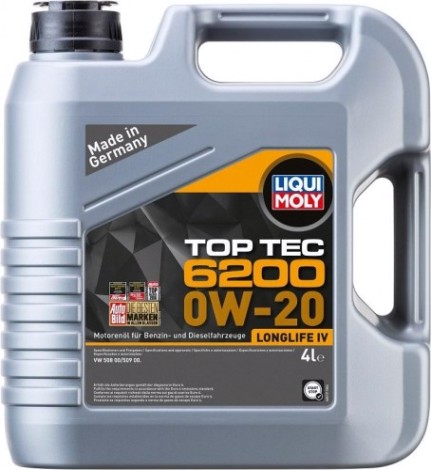 Масло моторное LIQUI MOLY SAE 0W20 Top Tec 6200 4 л 20788 синтетическое [20788]