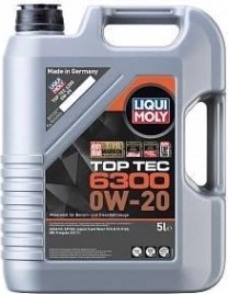 Масло моторное LIQUI MOLY SAE 0W20 Top Tec 6300 5 л 21217 синтетическое [21217]