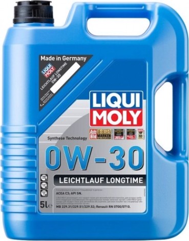 Масло моторное LIQUI MOLY SAE 0W30 Leichtlauf Longtime 5 л 39040 синтетическое [39040]