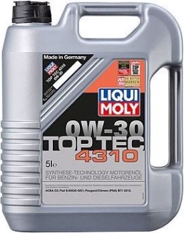 Масло моторное LIQUI MOLY SAE 0W30 Top Tec 4310 5 л 2362 синтетическое [2362]
