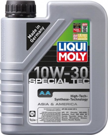 Масло моторное LIQUI MOLY SAE 10W30 Special Tec AA Benzin 1 л 21336 синтетическое [21336]