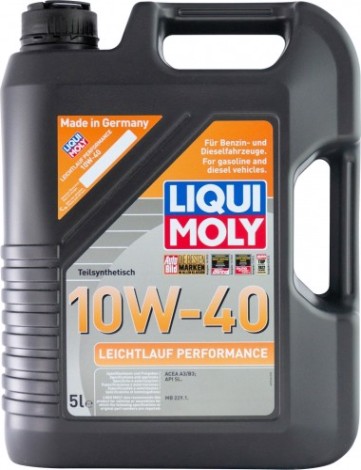 Масло моторное LIQUI MOLY SAE 10W40 Leichtlauf Performance 5 л 2536 полусинтетическое [2536]